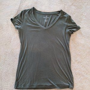 American Eagle Outfitters Olive Green Soft & Sexy Short Sleeve Tee Size S